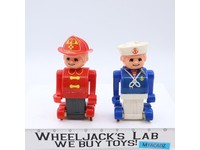 Tomy Pushkins Fireman and Sailor 1976 Vintage