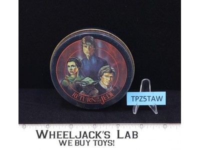 Leia Luke Han Yoda Tin Container Star Wars ROTJ 1983 Cheinco Vintage
