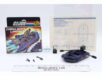Cobra Night Landing 100% Complete W/Box GI Joe 1985 Action Figure Vehicle