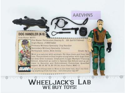 Mutt V1 100% Complete G.I. Joe 1984 Hasbro Vintage Action Figure