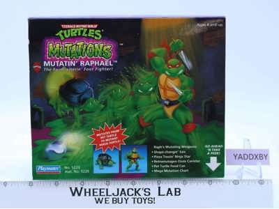 Mutatin' Raphael TMNT Mutations 1992 Playmates Action Figure NEW MISB SEALED