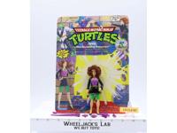 April O'Neil 100% Complete W/Card TMNT 1992 Playmates Action Figure