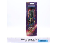 6 Foil Pencils Star Wars 1997 RoseArt School Supplies NEW SEALED