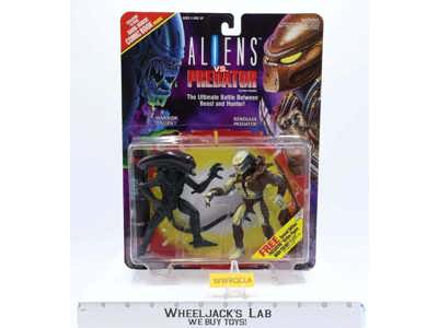Renegade Predator vs Warrior Alien 1993 Aliens Kenner Action Figure Set NEW MOSC