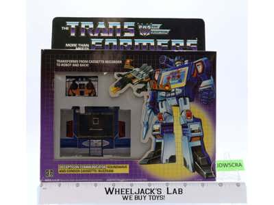 Soundwave & Buzzsaw Complete W/ NICE Box & Insert 1985 Vintage G1 Transformers