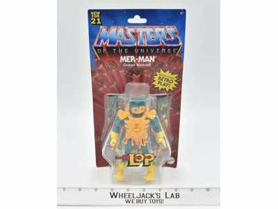 Mer-Man Ocean Warlord Masters Of The Universe He-Man Mattel NEW MOSC 2021