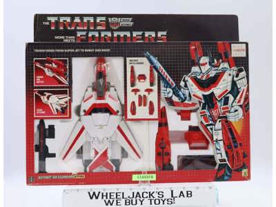 Jetfire 100% Complete W/ Box & Insert 1985 G1 Transformers Vintage Action Figure