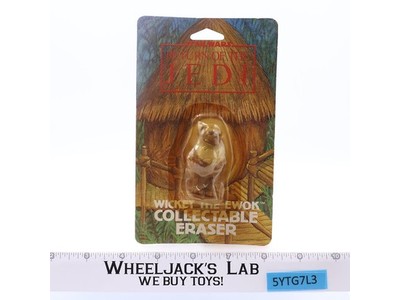 Wicket the Ewok Star Wars ROTJ 1983 Butterfly Originals 2" Eraser NEW SEALED