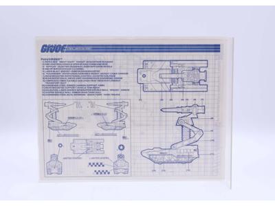 Pulverizer 1988 ORIGINAL Instructions / Blueprints G.I. Joe Hasbro