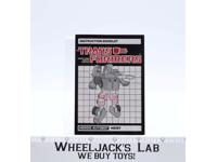 Hoist Instruction Manual Booklet Action Figure 1985 Hasbro G1 Transformers
