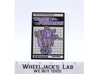 Scourge Instruction Manual Booklet 1986 Hasbro G1 Transformers