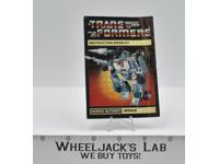 Mirage Instruction Manual Booklet 1984 Hasbro G1 Transformers Vintage