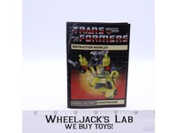Sunstreaker Action Figure Instruction Manual Booklet 1984 Hasbro G1 Transformers
