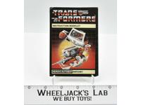 Ratchet Action Figure Vintage Instruction Manual Booklet 1984 G1 Transformers