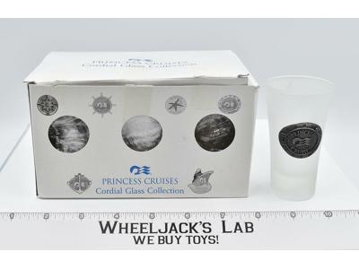 Princess Cruises Cordial Glass Collection Frosted Tapered Shot Glasses Set of 6