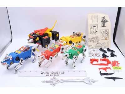 Lion Force Set Complete Voltron Defender of the Universe 1984 LJN Robot Figure