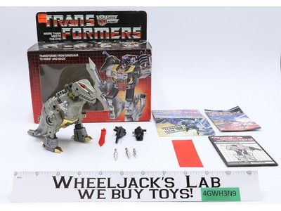 Grimlock W/BOX 100% Complete 1985 Vintage Action Figure G1 Transformers NM