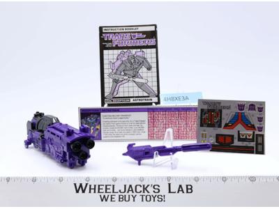 Astrotrain NEAR MINT UNUSED STICKES Complete 1985 Vintage G1 Transformers Figure