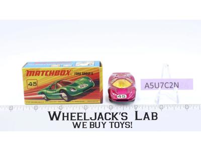 Ford Group 6 No 45 Superfast Lesney Matchbox 1972 W/Box England Vintage