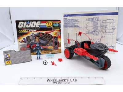 Cobra Stun W/ Motor Viper 100% Complete W/Box GI Joe 1986 Hasbro Vintage Vehicle