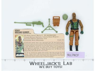 Roadblock V1 100% Complete G.I. Joe 1984 Hasbro Vintage Action Figure