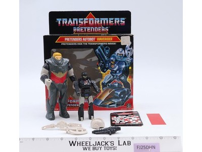 Pretender Waverider 100% Complete W/BOX 1987 G1 Transformers Hasbro Vintage