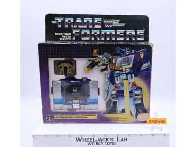Soundwave & Buzzsaw W/ BOX 1984 Vintage Hasbro G1 Transformers Action Figure