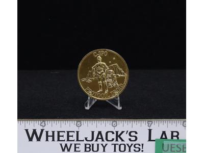 C-3PO Protocol Droid Gold Collectors Coin Star Wars POTF 1985 Kenner Vintage