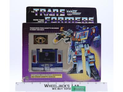 Soundwave & Buzzsaw 100% Complete W/Box & Insert 1984 Vintage G1 Transformers