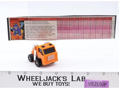 Huffer 100% Complete Vintage 1984 G1 Transformers Hasbro Action Figure