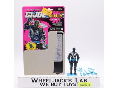 Snake Eyes V5 100% Complete 7 Cardback 1993 G.I. Joe Hasbro Vintage Figure