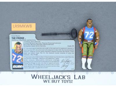 The Fridge V1 100% Complete RED CARD BACK G.I. Joe 1986 Hasbro Vintage Figure
