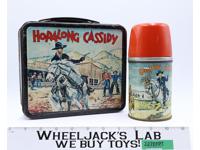 Hopalong Cassidy Metal Lunch Box w/ Thermos 1954 Aladdin Industries Vintage