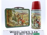 Davy Crockett Metal Lunchbox 1955 w/ Thermos American Thermos Bottle Co. Holtemp