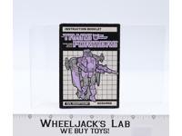 Scourge Instruction Manual Booklet 1986 Hasbro G1 Transformers