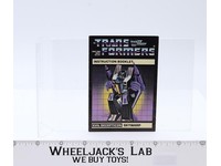 Skywarp Action Figure Instruction Manual Booklet 1985 G1 Transformers