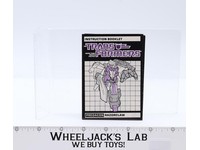 Razorclaw Action Figure Vintage Instruction Manual 1986 Hasbro G1 Transformers