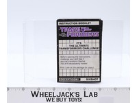 Sixshot Instructions Manual Booklet 1987 Hasbro G1 Transformers Vintage Figure