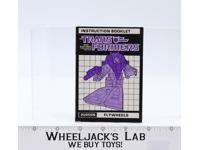 Flywheels Action Figure Instruction Manual Booklet 1987 Hasbro G1 Transformers