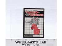 Broadside Action Figure Instruction Manual Booklet 1986 Hasbro G1 Transformers