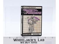 Galvatron Action Figure Vintage Instruction Booklet Manual 1986 G1 Transformers