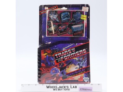STICK-N-PLAY Sticker Activity Set Transformers 1983 Hasbro Vintage NEW SEALED