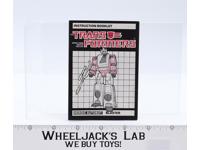 Blaster Figure Instruction Manual Booklet 1985 Vintage Hasbro G1 Transformers