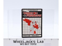 Nightbeat Action Figure Instruction Manual Booklet 1987 Hasbro G1 Transformers