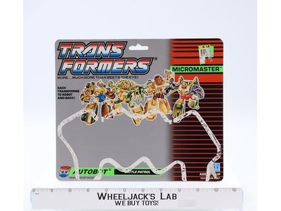 Battle Patrol Cardback 1988 Vintage Hasbro G1 Transformers Action Figure