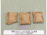 Combat Sand Bag Set of 3 Complete G.I. Joe Hasbro 1964 Vintage 12" Accessory