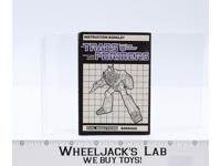 Barrage Action Figure Instruction Manual Booklet 1985 Hasbro G1 Transformers