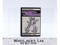 Ramjet Action Figure Robot Instruction Manual 1985 Hasbro G1 Transformers
