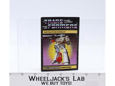 Megatron Action Figure Vintage Instruction Manual 1985 Hasbro G1 Transformers