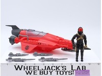 Stellar Stiletto W/Star Viper 100% Complete 1988 GI Joe Cobra Hasbro Vehicle